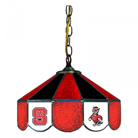 NC State Wolfpack 14 Inch Swag Hanging Lamp