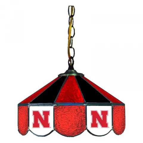 Nebraska Cornhuskers 14 Inch Swag Hanging Lamp