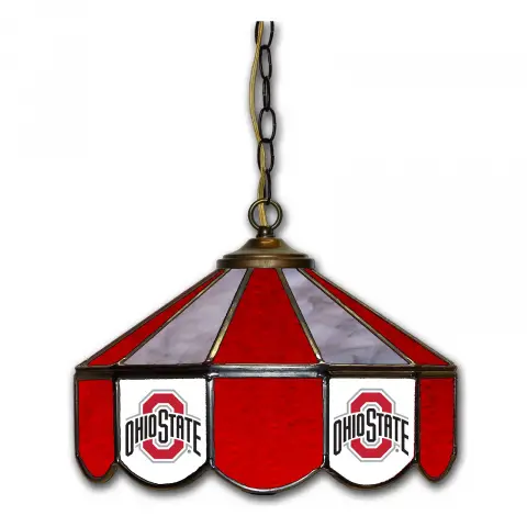 Ohio State Buckeyes 14 Inch Swag Hanging Lamp
