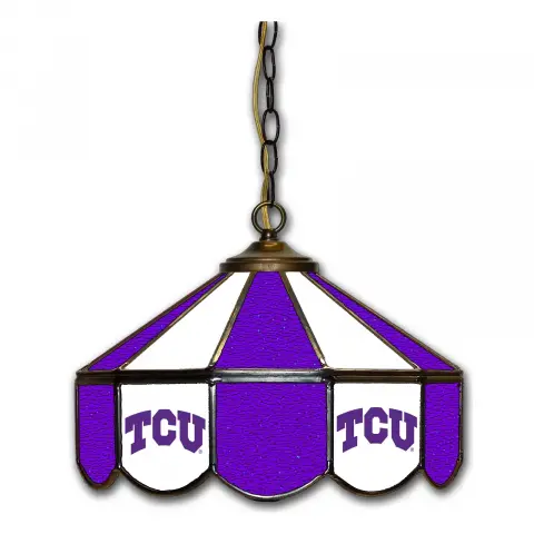 TCU Horned Frogs 14 Inch Swag Hanging Lamp
