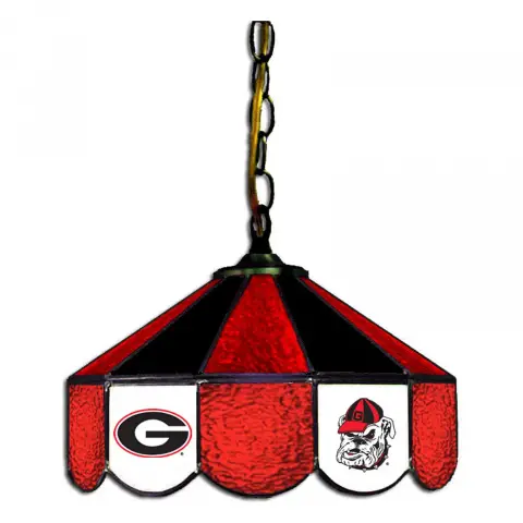 Georgia Bulldogs 14 Inch Swag Hanging Lamp