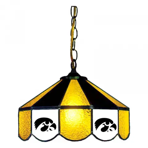 Iowa Hawkeyes 14 Inch Swag Hanging Lamp