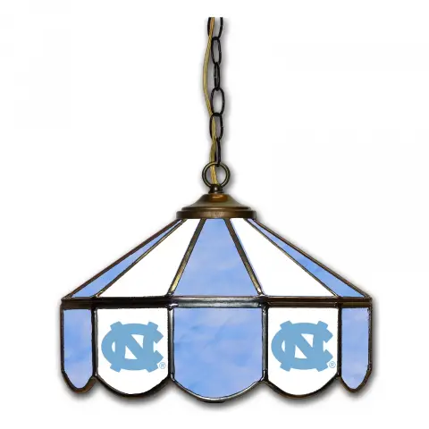 North Carolina Tar Heels 14 Inch Swag Hanging Lamp