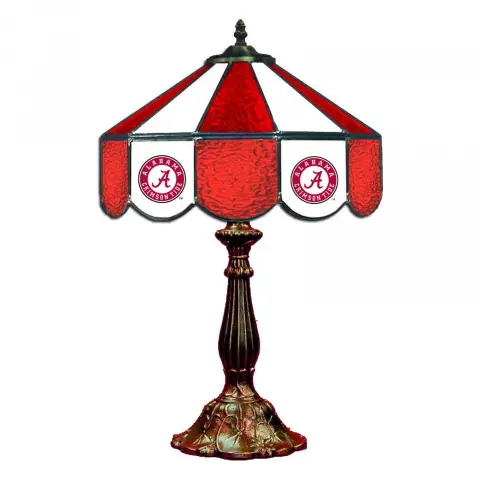 Alabama Crimson Tide 14 Inch Tiffany-Style Table Lamp