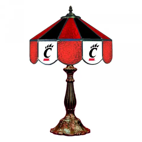 Cincinnati Bearcats 14 Inch Tiffany-Style Table Lamp