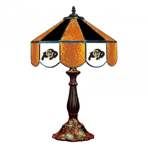 Colorado Buffaloes 14 Inch Tiffany-Style Table Lamp