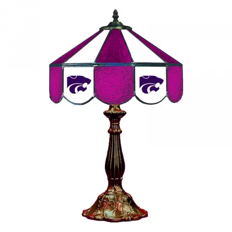 Kansas State Wildcats 14 Inch Tiffany-Style Table Lamp