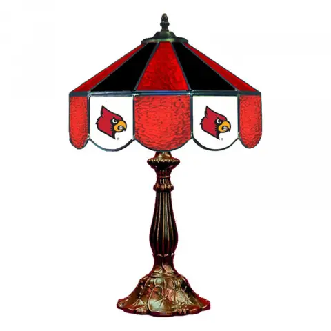 Louisville Cardinals 14 Inch Tiffany-Style Table Lamp