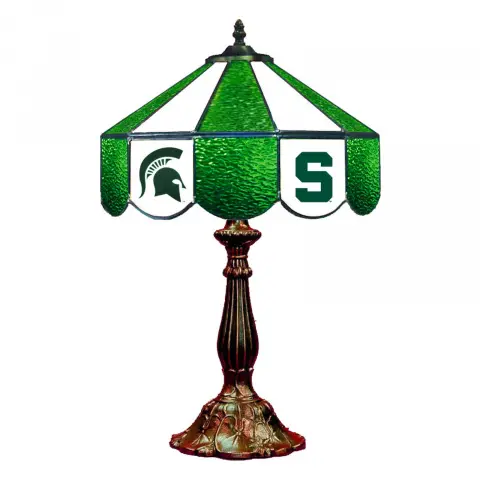 Michigan State Spartans 14 Inch Tiffany-Style Table Lamp