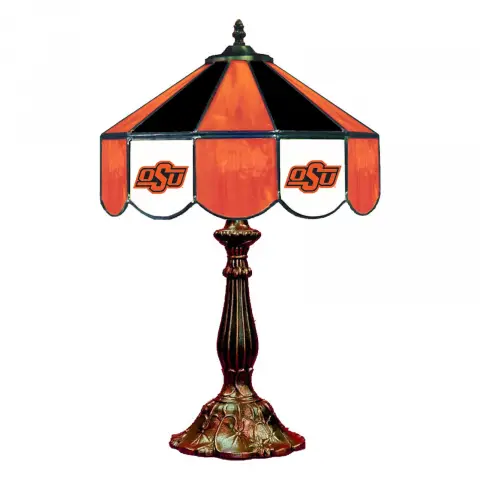 Oklahoma State Cowboys 14 Inch Tiffany-Style Table Lamp