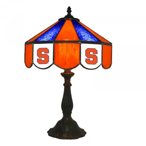 Syracuse Orange 14 Inch Tiffany-Style Table Lamp