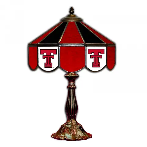 Texas Tech Red Raiders 14 Inch Tiffany-Style Table Lamp