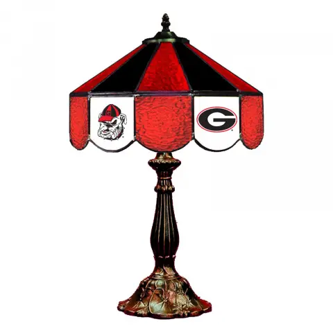 Georgia Bulldogs 14 Inch Tiffany-Style Table Lamp