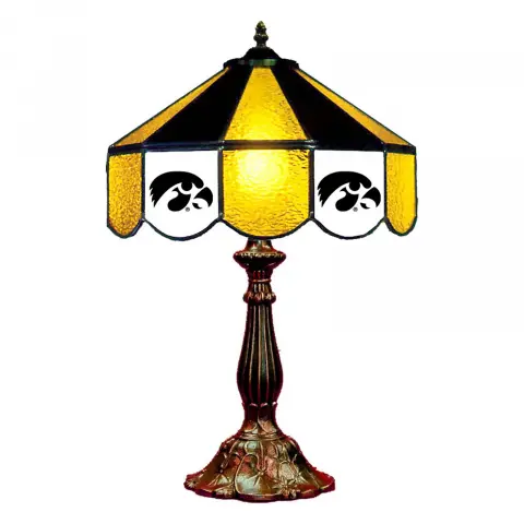 Iowa Hawkeyes 14 Inch Tiffany-Style Table Lamp