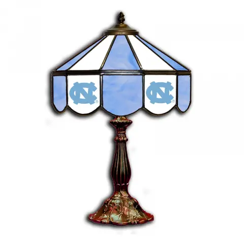 North Carolina Tar Heels 14 Inch Tiffany-Style Table Lamp