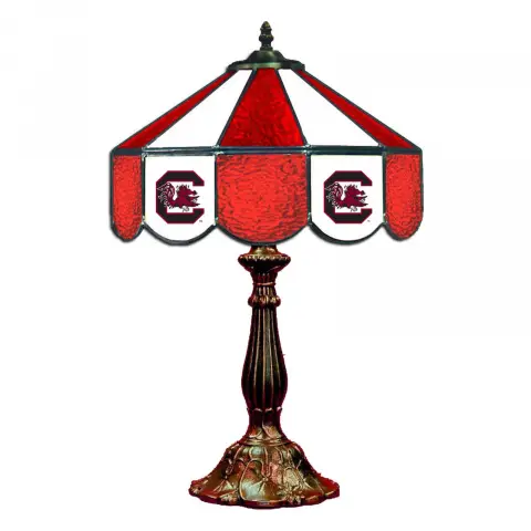 South Carolina Gamecocks 14 Inch Tiffany-Style Table Lamp