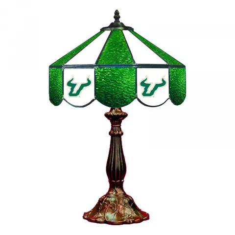 South Florida Bulls 14 Inch Tiffany-Style Table Lamp