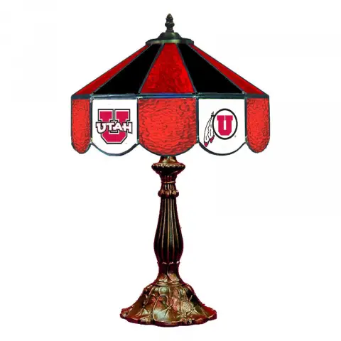 Utah Utes 14 Inch Tiffany-Style Table Lamp