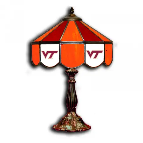 Virginia Tech Hokies 14 Inch Tiffany-Style Table Lamp