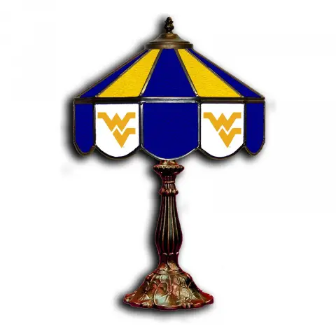 West Virginia Mountaineers 14 Inch Tiffany-Style Table Lamp