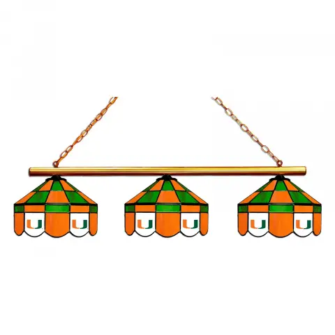 Miami Hurricanes 3-Light Executive Game Table Light