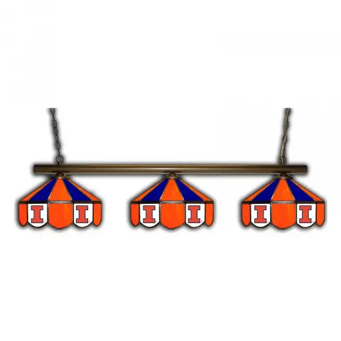 Illinois Fighting Illini 3-Light Game Table Light