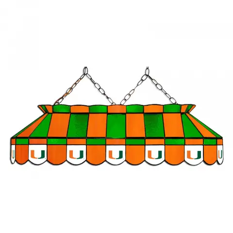 Miami Hurricanes 40 Inch Full-Size Pool Table Lamp