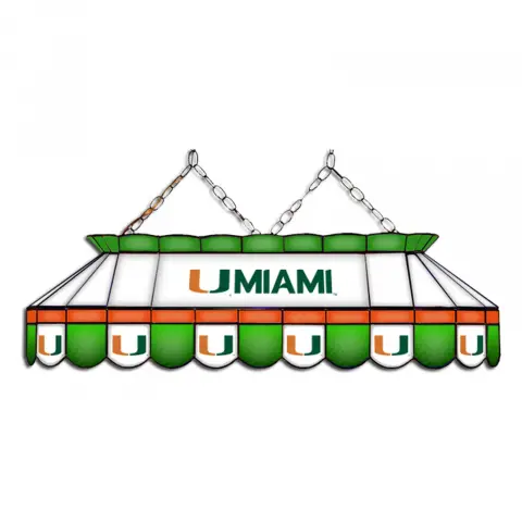 Miami Hurricanes MVP 40 Inch Pool Table Lamp