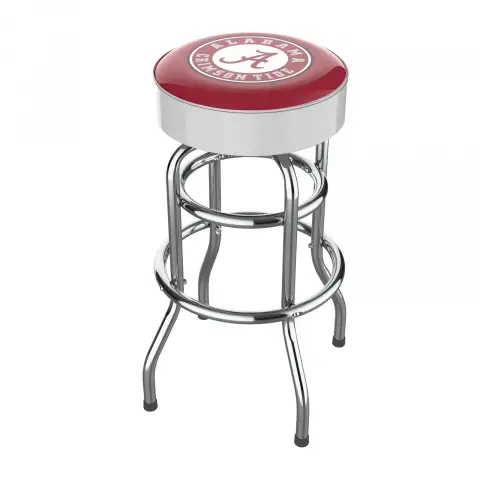 Alabama Crimson Tide Chrome Bar Stool