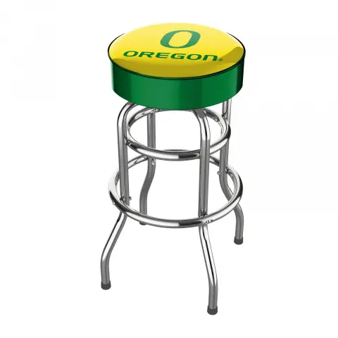 Oregon Ducks Chrome Bar Stool