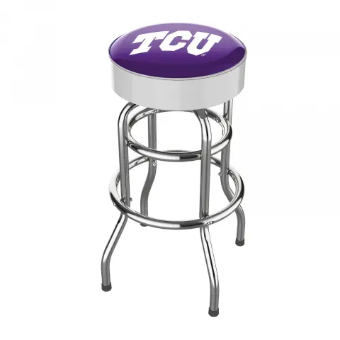 TCU Horned Frogs Chrome Bar Stool