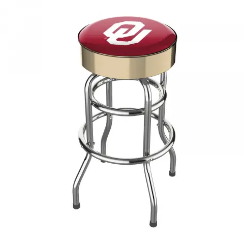 Oklahoma Sooners Chrome Bar Stool