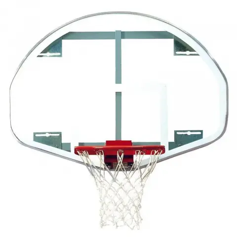 Bison 54" x 39" Extended Life Competition Fan-Shaped Glass Backboard