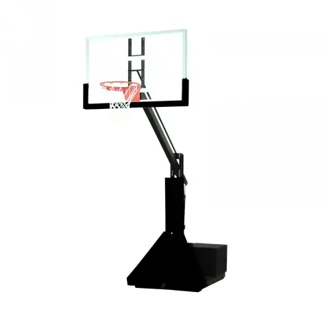 Bison Glass Max Portable Basketball Goal