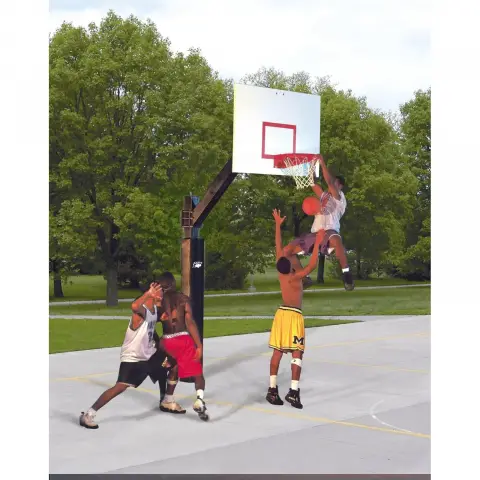 Bison 72" x 42" Steel Original Ultimate Playground Basketball System