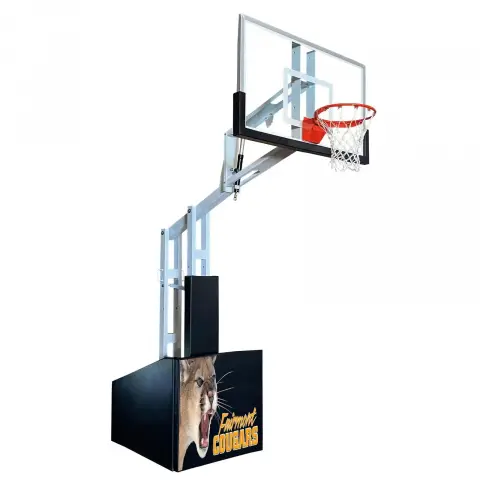 Bison 60" Smoked Glass T-Rex Sport Portable Basketball System