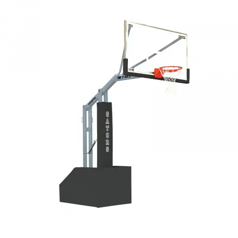 Bison Polycarbonate T-REX Coastal Portable Basketball System
