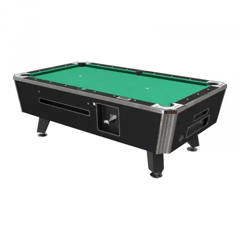 Valley Panther ZD-12 93" Black Frost Coin Op Pool Table with Push Chute