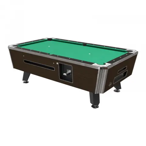 Valley Panther ZD-12 101" Dakar Ebony Coin Op Pool Table with Push Chute