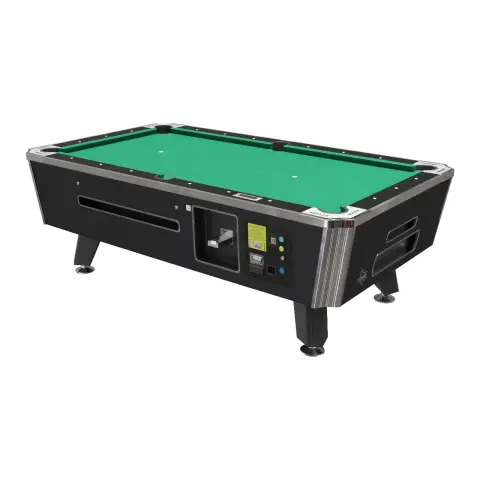 Valley Panther ZD-12X 88" Black Frost Coin Op Pool Table with DBA