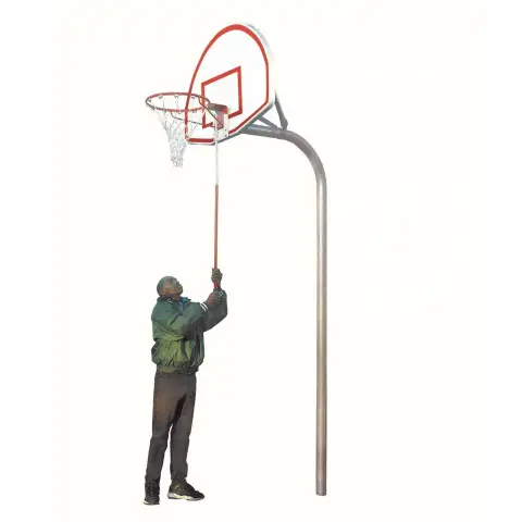 Bison 3-1/2" Tough Duty Removable Playground Basketball System