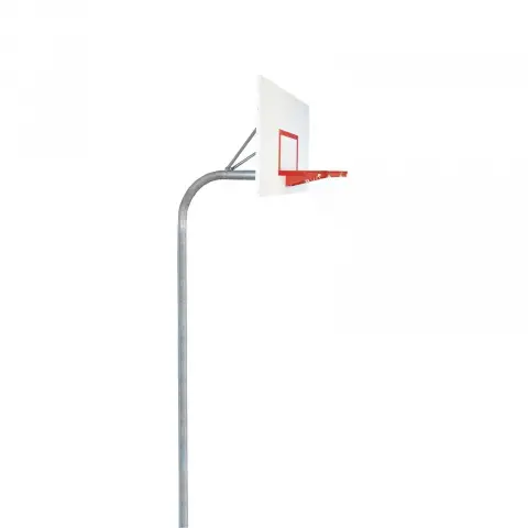 Bison 4-1/2" Heavy Duty Steel Rectangular Playground Basketball System