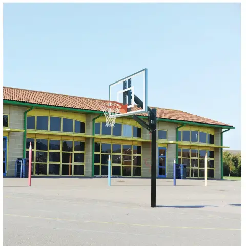Bison Zipcrank 54 Inch Unbreakable Polycarbonate Basketball System