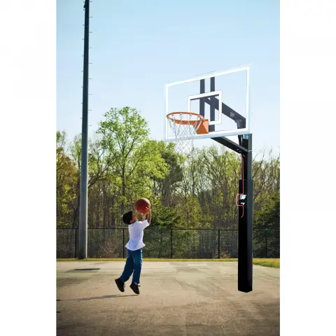 Bison Zipcrank 60 Inch Unbreakable Polycarbonate Basketball System