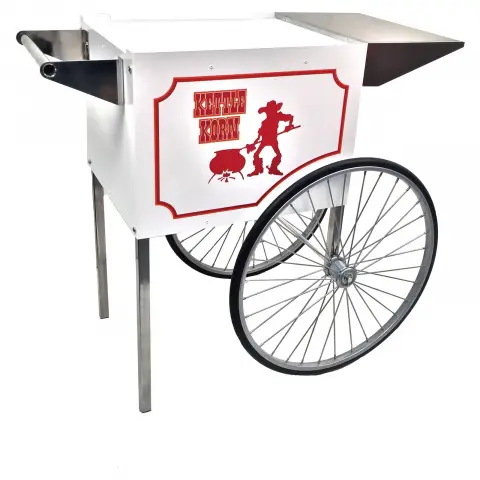 Paragon Medium Popcorn Cart for 8 oz Machines - White