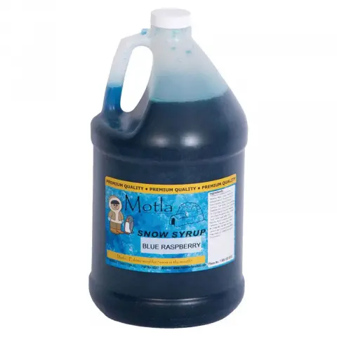 Paragon Motla Snow Cone Syrup 1 Gallon - Blue Raspberry