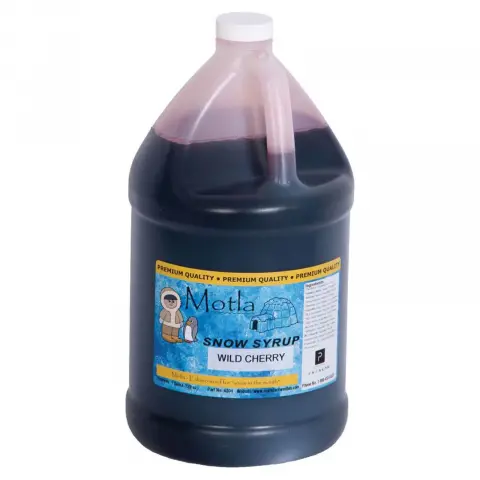 Paragon Motla Snow Cone Syrup 1 Gallon - Wild Cherry