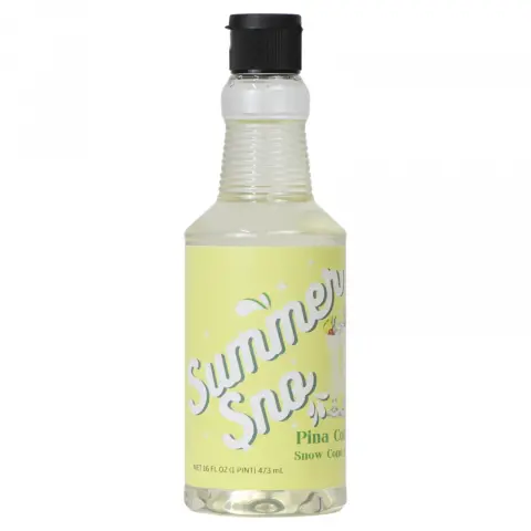 Paragon Summer Sno Snow Cone Syrup 1 Pint - Pina Colada