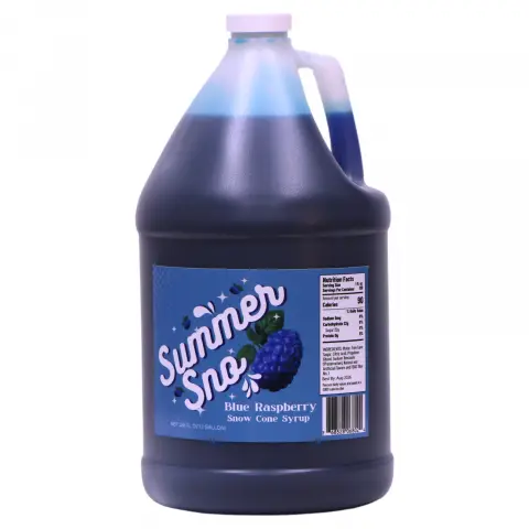 Paragon Summer Sno Premium Snow Cone Syrup 1 Gallon - Blue Raspberry
