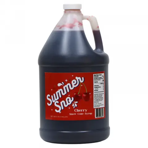 Paragon Summer Sno Premium Snow Cone Syrup 1 Gallon - Cherry